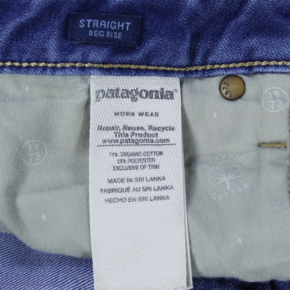 Patagonia Women's Straight/Slim Fit Jeans - Blue - Size 28 (W28) - Picture 7 of 10